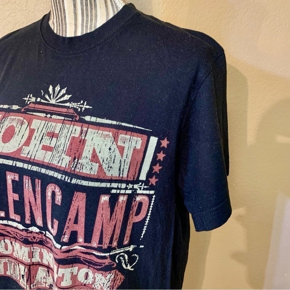 Vintage John Mellencamp Concert Tee Small Black Graphic Print Bloomington IN - Picture 7 of 11